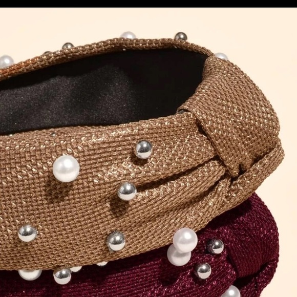 New light brown pearls headband - Picture 6 of 6